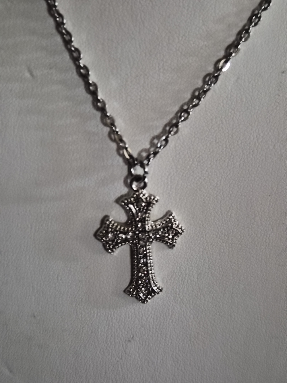 Silver Cross Pendant Necklace - Women's Jewelry